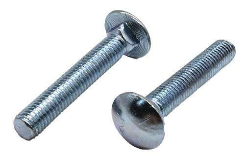 1/2-13 X 2-3/4 ZINC PLATED CARRIAGE BOLT GRADE 5
