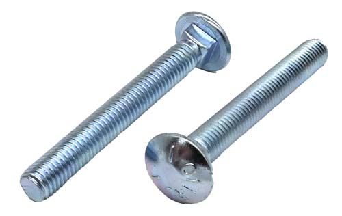 1/2-13 X 4 ZINC PLATED CARRIAGE BOLT GRADE 5