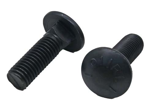 1/2-13 X 2 PLAIN FINISH CARRIAGE BOLT GRADE 5