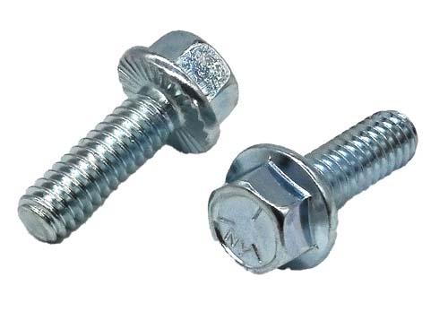F-41762 1/4-20 X 3/4 ZINC PLATED SERRATED FLANGE BOLT (FT) GRADE 5