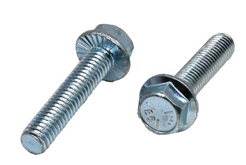 F-41782 3/8-16 X 1-1/4 ZINC PLATED SERRATED FLANGE BOLT GRADE 5
