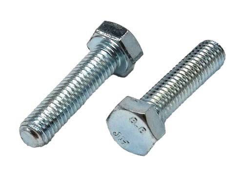 M5-.80 X 20MM ZINC PLATED HEX HEAD BOLT GRADE 8.8