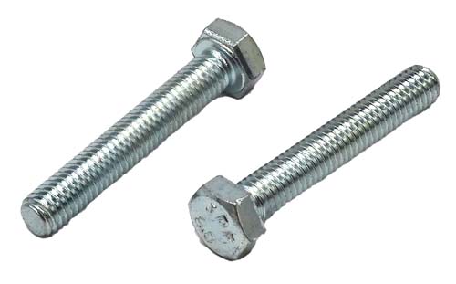 M5-.80 X 30MM ZINC PLATED HEX HEAD BOLT GRADE 8.8