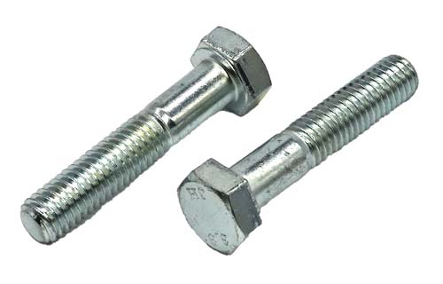 M8-1.25 X 40MM ZINC PLATED HEX HEAD BOLT GRADE 8.8