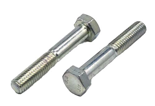 M8-1.25 X 50MM ZINC PLATED HEX HEAD BOLT GRADE 8.8