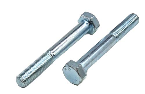 M8-1.25 X 60MM ZINC PLATED HEX HEAD BOLT GRADE 8.8