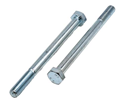 M8-1.25 X 110MM ZINC PLATED HEX HEAD BOLT GRADE 8.8