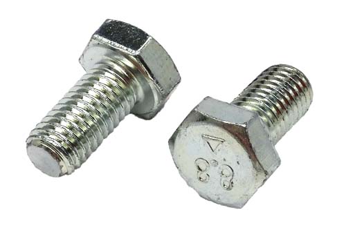 M10-1.50 X 20MM ZINC PLATED HEX HEAD BOLT GRADE 8.8