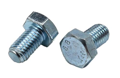 M12-1.75 X 20MM ZINC PLATED HEX HEAD BOLT GRADE 8.8