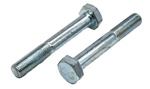 M10-1.25 X 70MM ZINC PLATED HEX HEAD BOLT GRADE 8.8