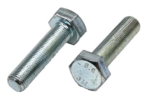 M10-1.00 X 40MM ZINC PLATED HEX HEAD BOLT GRADE 8.8