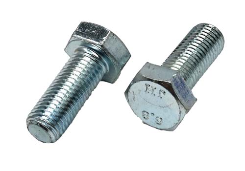M12-1.50 X 30MM ZINC PLATED HEX HEAD BOLT GRADE 8.8