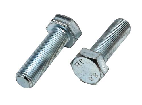 M12-1.25 X 40MM ZINC PLATED HEX HEAD BOLT GRADE 8.8