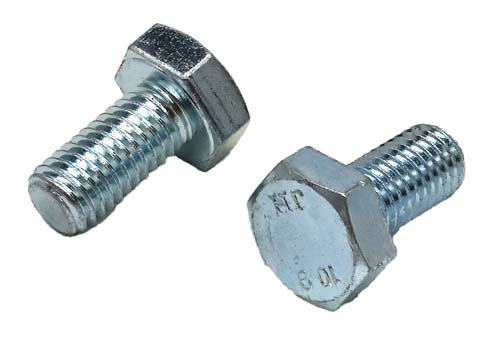 M10-1.25 X 20MM ZINC PLATED HEX HEAD BOLT GRADE 10.9
