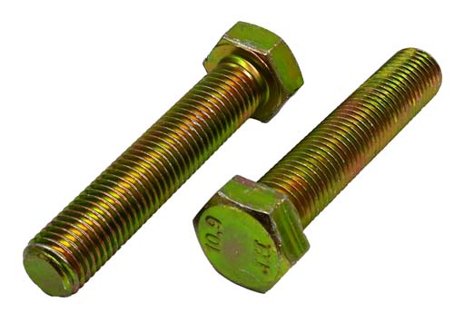 M12-1.75 X 240MM ZINC PLATED FULL THREAD HEX HEAD TAP BOLT GRADE 8.8