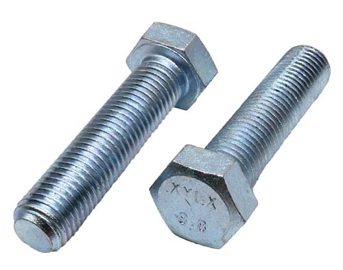 M24-3.00 X 130MM ZINC PLATED HEX HEAD BOLT GRADE 8.8