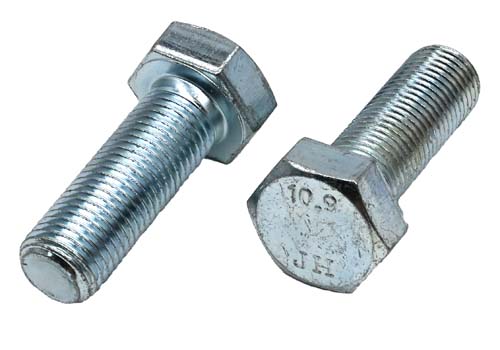 M14-1.50 X 25MM ZINC PLATED HEX HEAD BOLT GRADE 10.9