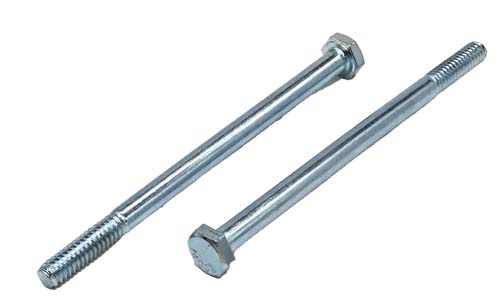F-42814 1/4-20 X 4 ZINC PLATED HEX HEAD BOLT GRADE 5