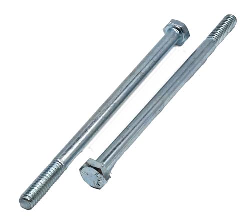 F-42816 1/4-20 X 4-1/2 ZINC PLATED HEX HEAD BOLT GRADE 5