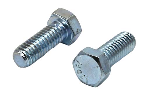 F-42863 3/8-16 X 1 ZINC PLATED HEX HEAD BOLT GRADE 5