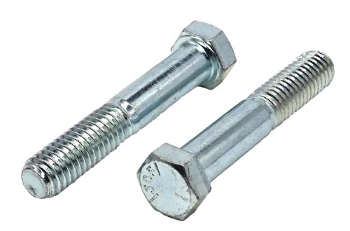 F-42897 7/16-14 X 2-1/2 ZINC PLATED HEX HEAD BOLT GRADE 5
