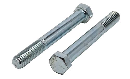 F-42901 7/16-14 X 3-1/2 ZINC PLATED HEX HEAD BOLT GRADE 5