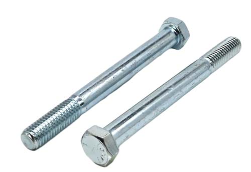 F-42937 1/2-13 X 5 ZINC PLATED HEX HEAD BOLT GRADE 5