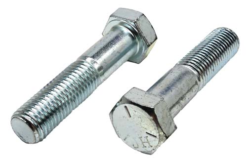 F-43056 7/8-9 X 3-1/2 ZINC PLATED HEX HEAD BOLT GRADE 5