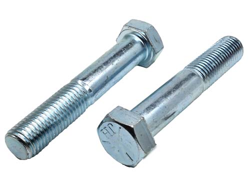 F-43060 7/8-9 X 5 ZINC PLATED HEX HEAD BOLT GRADE 5