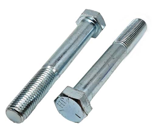 F-43064 7/8-9 X 7 ZINC PLATED HEX HEAD BOLT GRADE 5