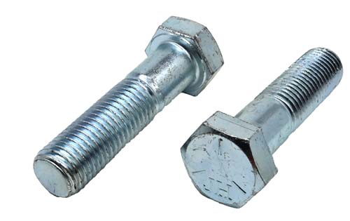 F-43085 1-8 X 4 ZINC PLATED HEX HEAD BOLT GRADE 5