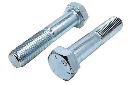 1-8 X 5 ZINC PLATED HEX HEAD BOLT GRADE 5