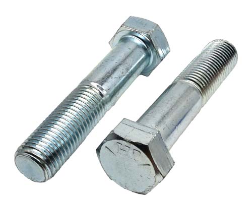 1-1/8 -7 X 5-1/2 ZINC PLATED HEX HEAD BOLT GRADE 5