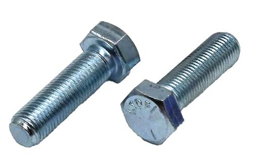 3/8-24 X 1-1/4 ZINC PLATED HEX HEAD BOLT GRADE 5