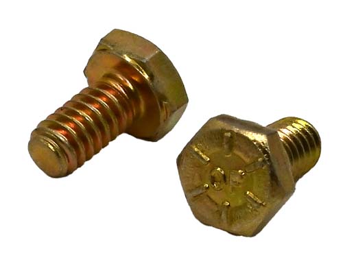 1/4-20 X 1/2 ZINC/YELLOW HEX HEAD BOLT GRADE 8