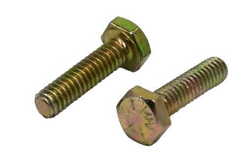 3/8-16 X 3/4 ZINC/YELLOW HEX HEAD BOLT WITH NYLON PATCH GRADE 8