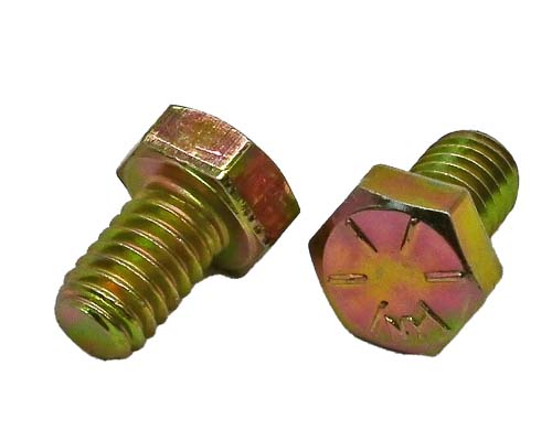 5/16-18 X 1/2 ZINC/YELLOW HEX HEAD BOLT GRADE 8
