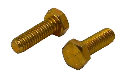 F-43419-Y 5/16-18 X 1 ZINC/YELLOW HEX HEAD BOLT GRADE 8