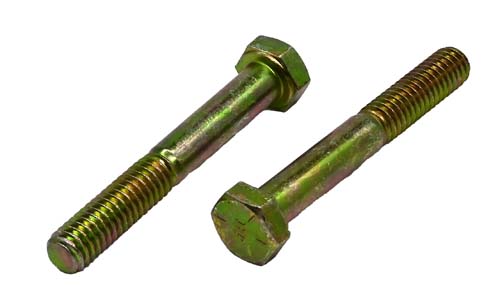 5/16-18 X 2-1/4 ZINC/YELLOW HEX HEAD BOLT GRADE 8