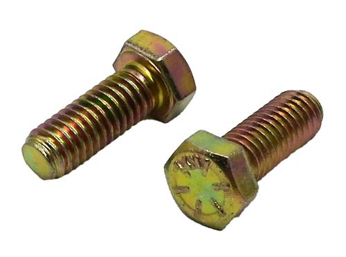 3/8-16 X 1 ZINC/YELLOW HEX HEAD BOLT GRADE 8