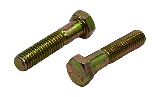3/8-16 X 1-3/4 ZINC/YELLOW HEX HEAD BOLT GRADE 8