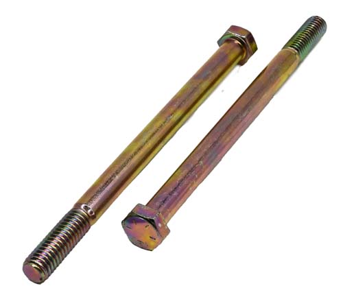 3/8-16 X 5-1/2 ZINC/YELLOW HEX HEAD BOLT GRADE 8