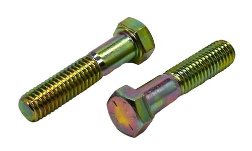 7/16-14 X 2-1/4 ZINC/YELLOW HEX HEAD BOLT GRADE 8