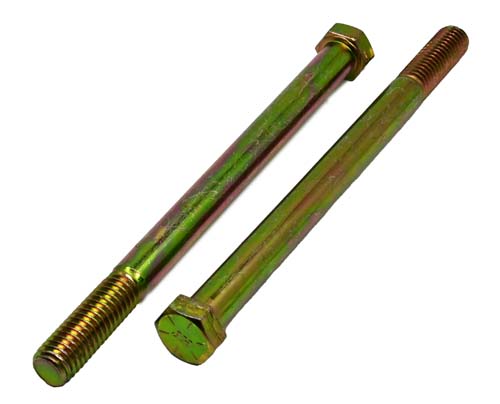 7/16-14 X 6 ZINC/YELLOW HEX HEAD BOLT GRADE 8