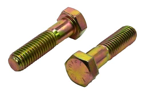 F-43580-Y 1/2-13 X 2 ZINC/YELLOW HEX HEAD BOLT GRADE 8