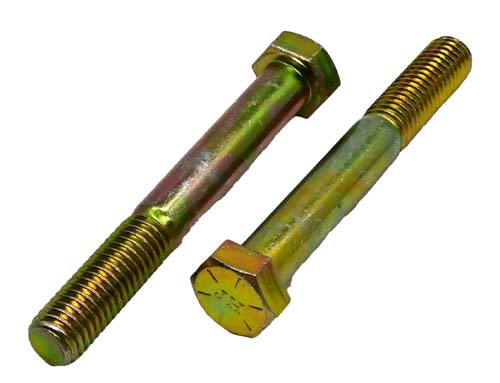 1/2-13 X 7/8 ZINC/YELLOW HEX HEAD BOLT GRADE 8