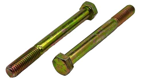 1/2-13 X 4-3/4 ZINC/YELLOW HEX HEAD BOLT GRADE 8