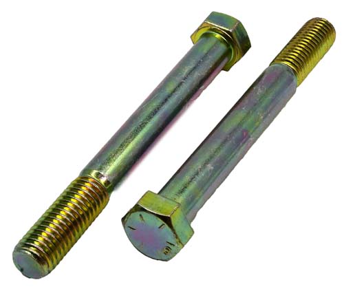 F-43661-Y 9/16-12 X 5 ZINC/YELLOW HEX HEAD BOLT GRADE 8