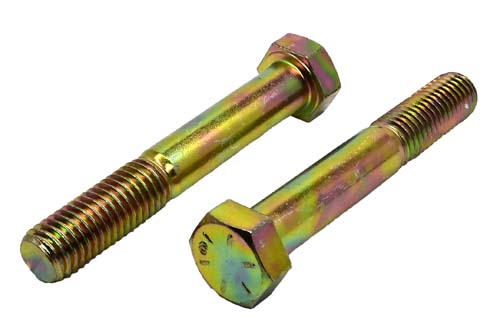 5/8-11 X 4 ZINC/YELLOW HEX HEAD BOLT GRADE 8