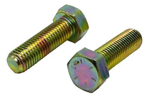 F-43762-Y 3/4-10 X 2-1/2 ZINC/YELLOW HEX HEAD BOLT GRADE 8